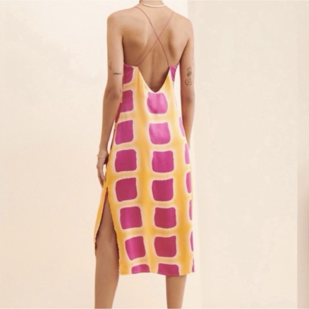 Anthropologie x Ollari Myra Slip Midi Dress Sz L - Picture 2 of 8